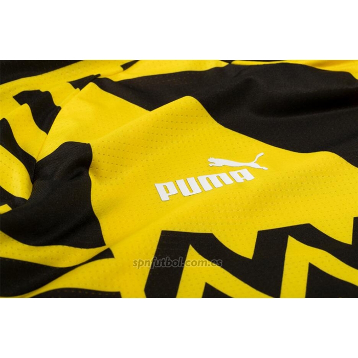 Camiseta Pre Partido del Borussia Dortmund 2022 Amarillo y Negro